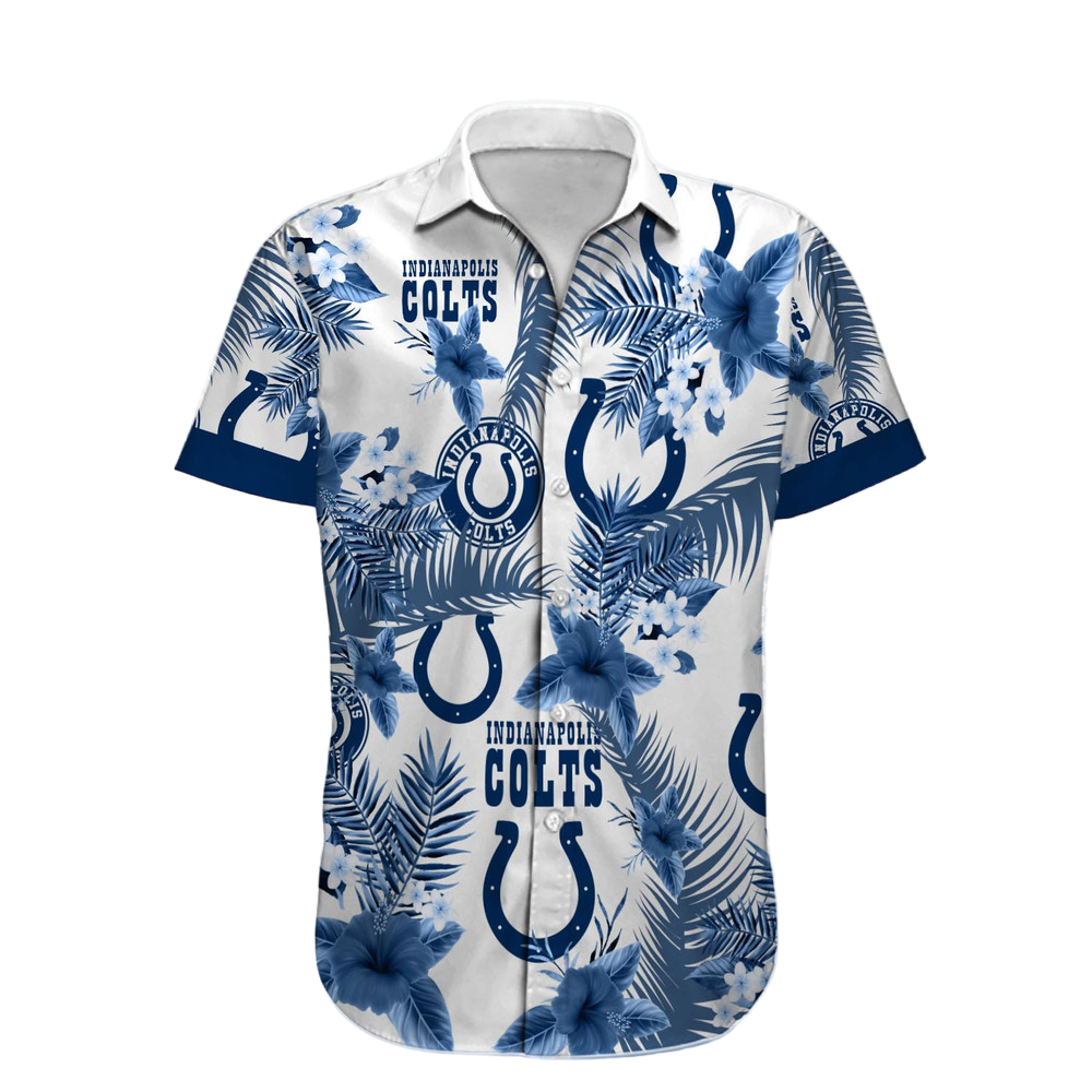 Indianapolis Colts Hawaiian Shirt NFL Football Custom Hawaiian Shirt for Men Women Gift For Fans