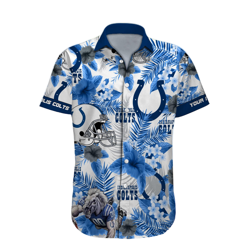 Indianapolis Colts Hawaiian Shirt NFL Football Custom Hawaiian Shirt for Men Women Gift For Fans