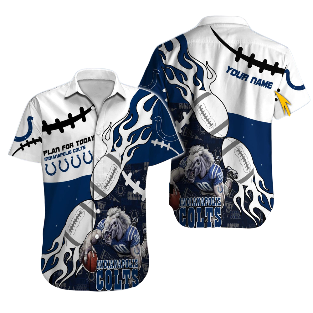 Indianapolis Colts Hawaiian Shirt NFL Football Custom Hawaiian Shirt for Men Women Gift For Fans