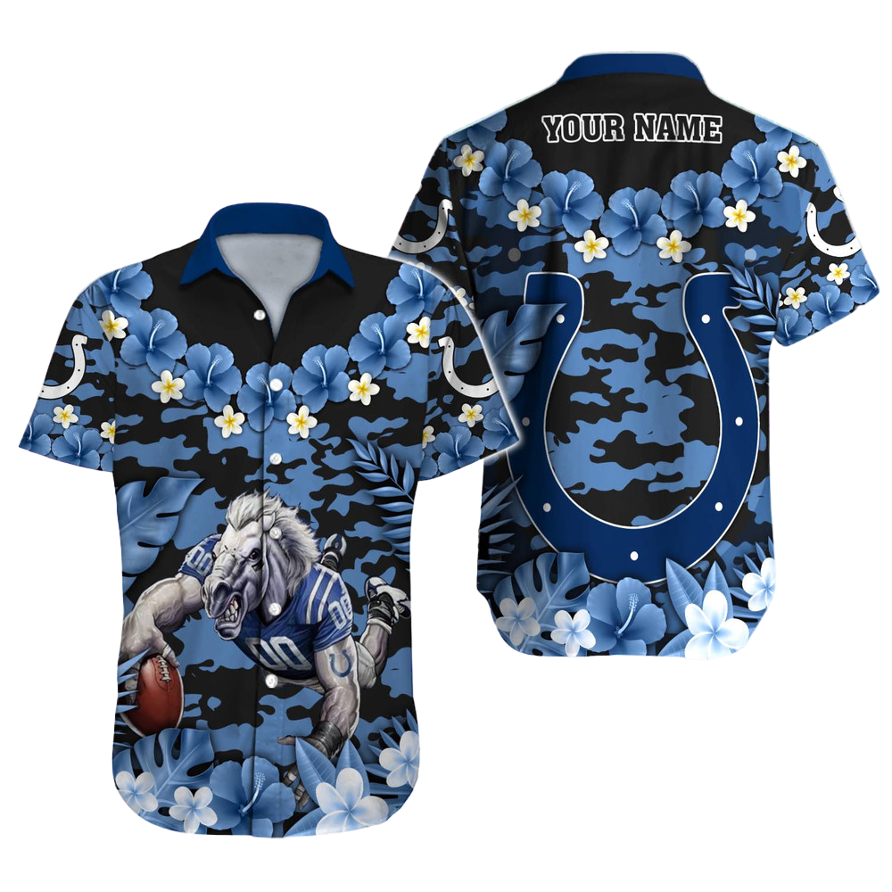 Indianapolis Colts Hawaiian Shirt NFL Football Custom Hawaiian Shirt for Men Women Gift For Fans