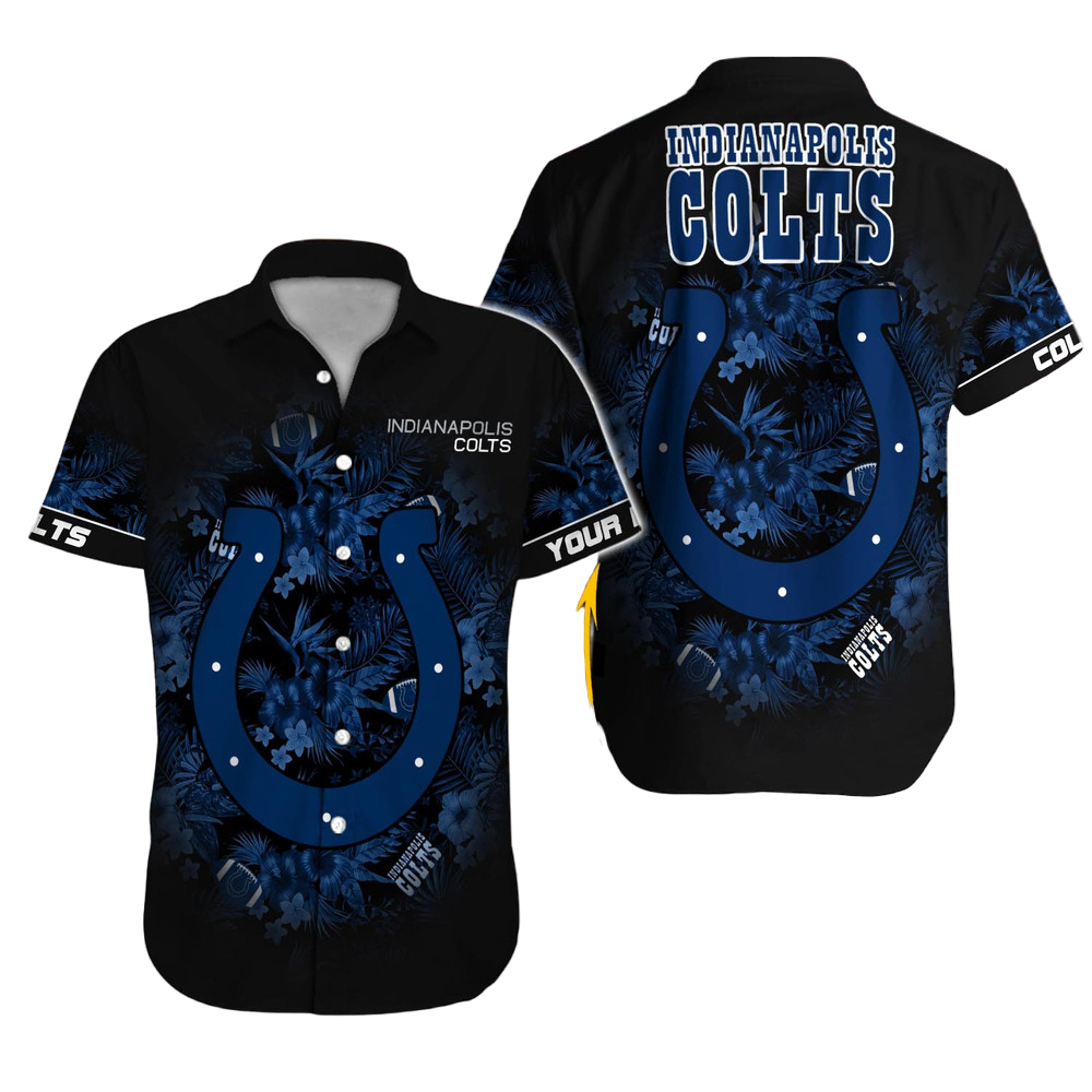 Indianapolis Colts Hawaiian Shirt NFL Football Custom Hawaiian Shirt for Men Women Gift For Fans