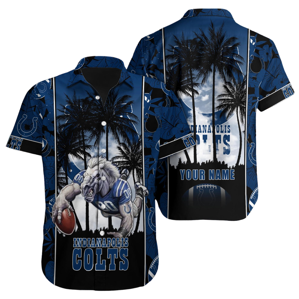 Indianapolis Colts Hawaiian Shirt NFL Football Custom Hawaiian Shirt for Men Women Gift For Fans