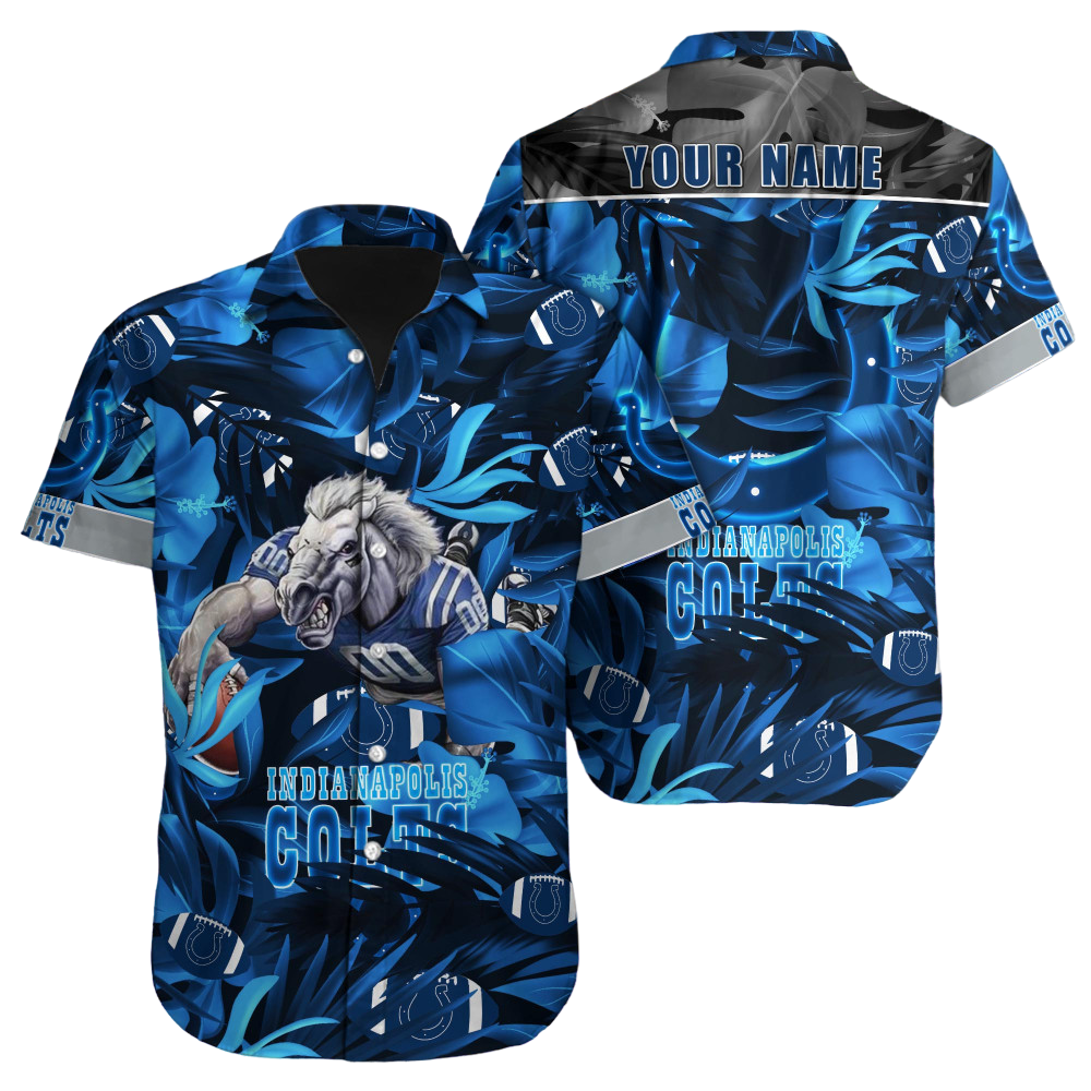 Indianapolis Colts Hawaiian Shirt NFL Football Custom Hawaiian Shirt for Men Women Gift For Fans