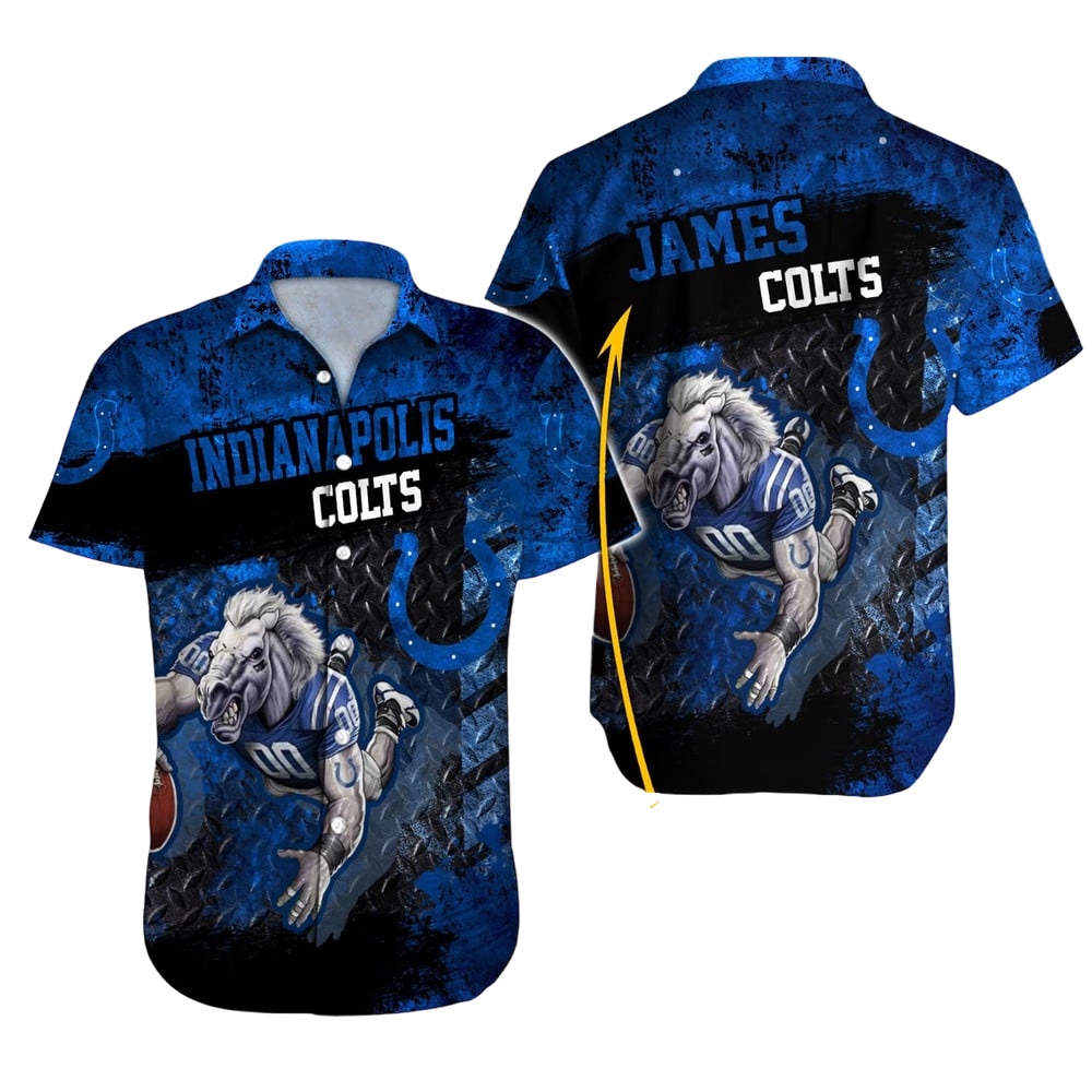 Indianapolis Colts Hawaiian Shirt NFL Football Custom Hawaiian Shirt for Men Women Gift For Fans