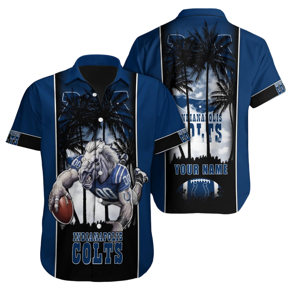 Indianapolis Colts Hawaiian Shirt NFL Football Custom Hawaiian Shirt for Men Women Gift For Fans