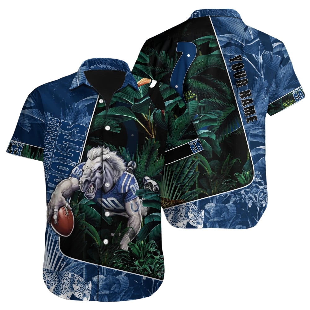 Indianapolis Colts Hawaiian Shirt NFL Football Custom Hawaiian Shirt for Men Women Gift For Fans