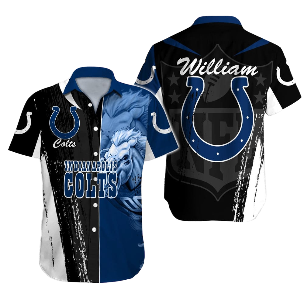 Indianapolis Colts Hawaiian Shirt NFL Football Custom Hawaiian Shirt for Men Women Gift For Fans