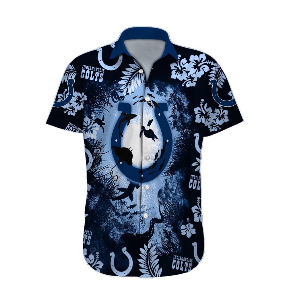 Indianapolis Colts Hawaiian Shirt NFL Football Custom Hawaiian Shirt for Men Women Gift For Fans