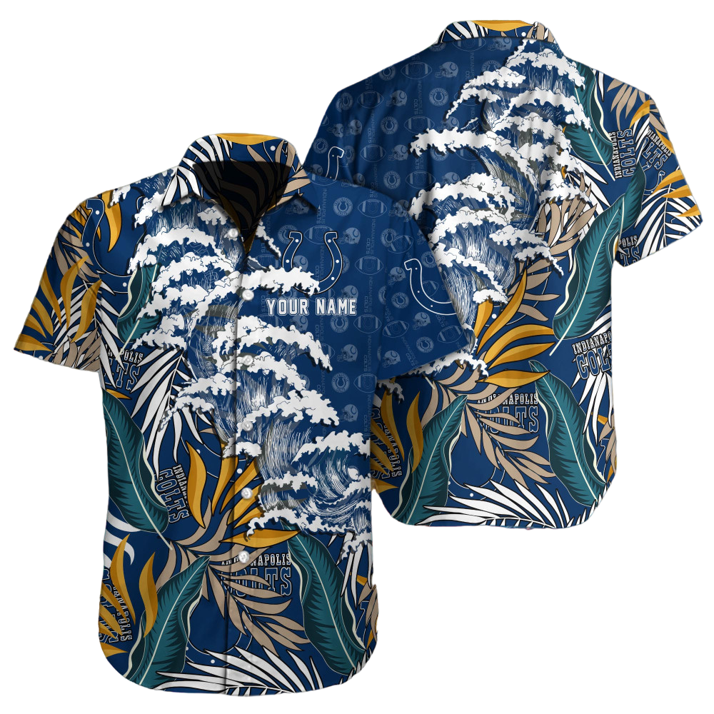 Indianapolis Colts Hawaiian Shirt NFL Football Hawaiian Shirt for Men Women Gift For Fans38176