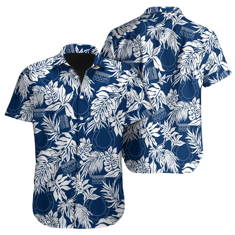 Indianapolis Colts Hawaiian Shirt NFL Football Hawaiian Shirt for Men Women Gift For Fans39046