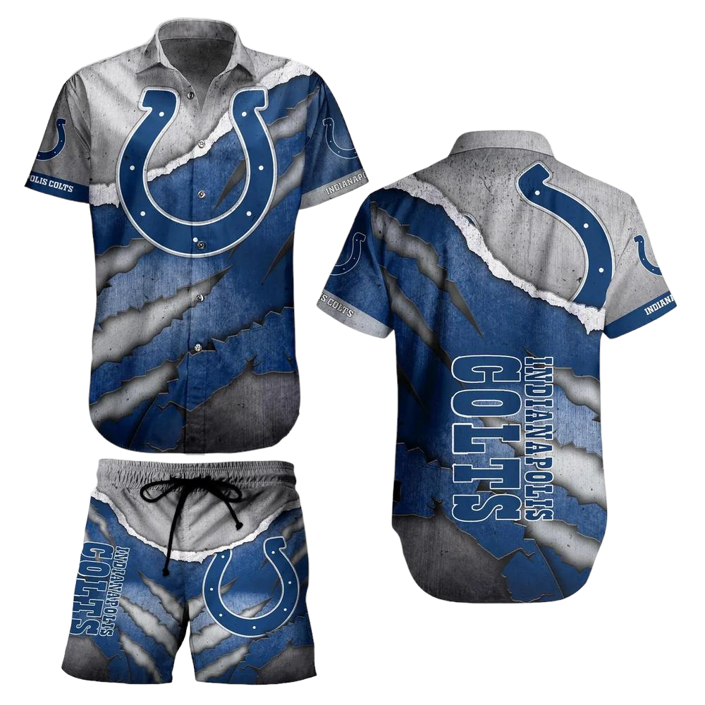 Indianapolis Colts NFL Hawaiian Shirt And Short Summer Vintage Beach Shirt For Your Loved Ones