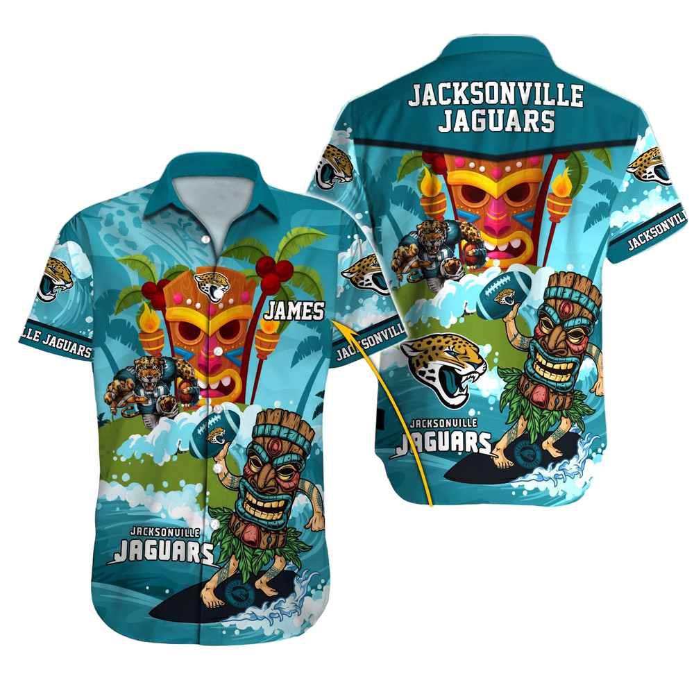 Jacksonville Jaguars Hawaiian Shirt NFL Football Custom Hawaiian Shirt for Men Women Gift For Fans