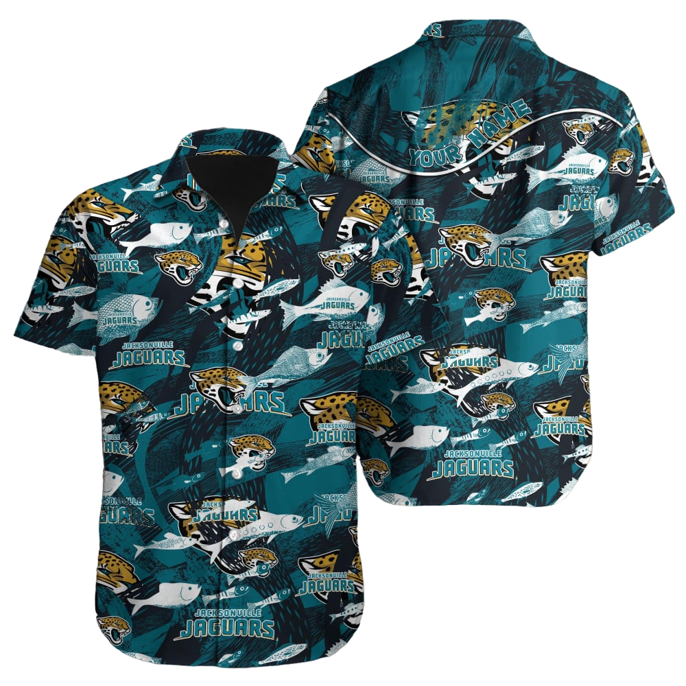 Jacksonville Jaguars Hawaiian Shirt NFL Football Custom Hawaiian Shirt for Men Women Gift For Fans