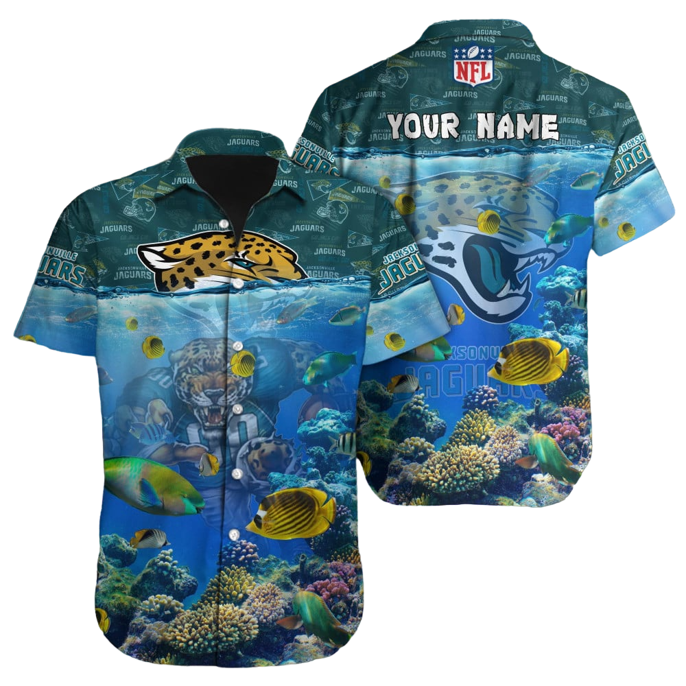 Jacksonville Jaguars Hawaiian Shirt NFL Football Custom Hawaiian Shirt for Men Women Gift For Fans