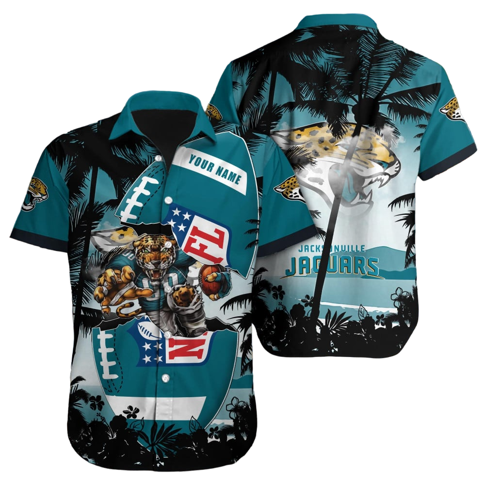 Jacksonville Jaguars Hawaiian Shirt NFL Football Custom Hawaiian Shirt for Men Women Gift For Fans