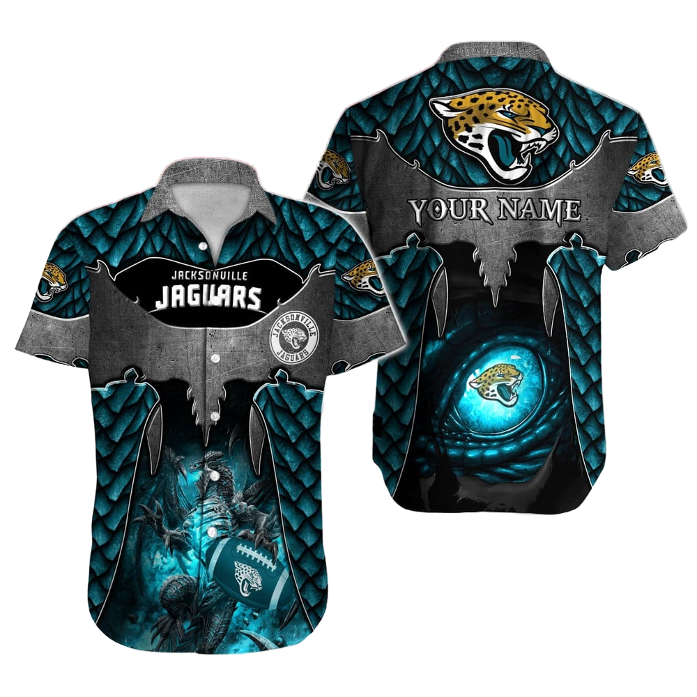 Jacksonville Jaguars Hawaiian Shirt NFL Football Custom Hawaiian Shirt for Men Women Gift For Fans