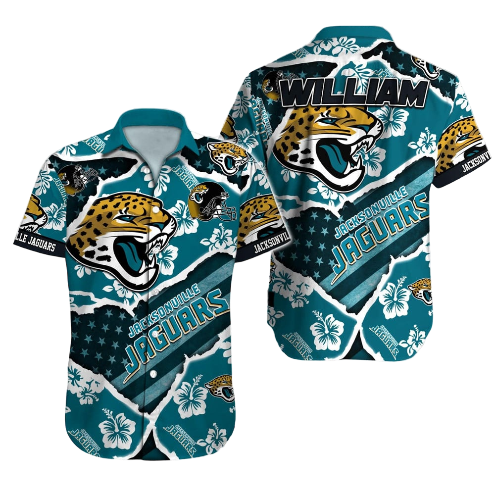 Jacksonville Jaguars Hawaiian Shirt NFL Football Custom Hawaiian Shirt for Men Women Gift For Fans