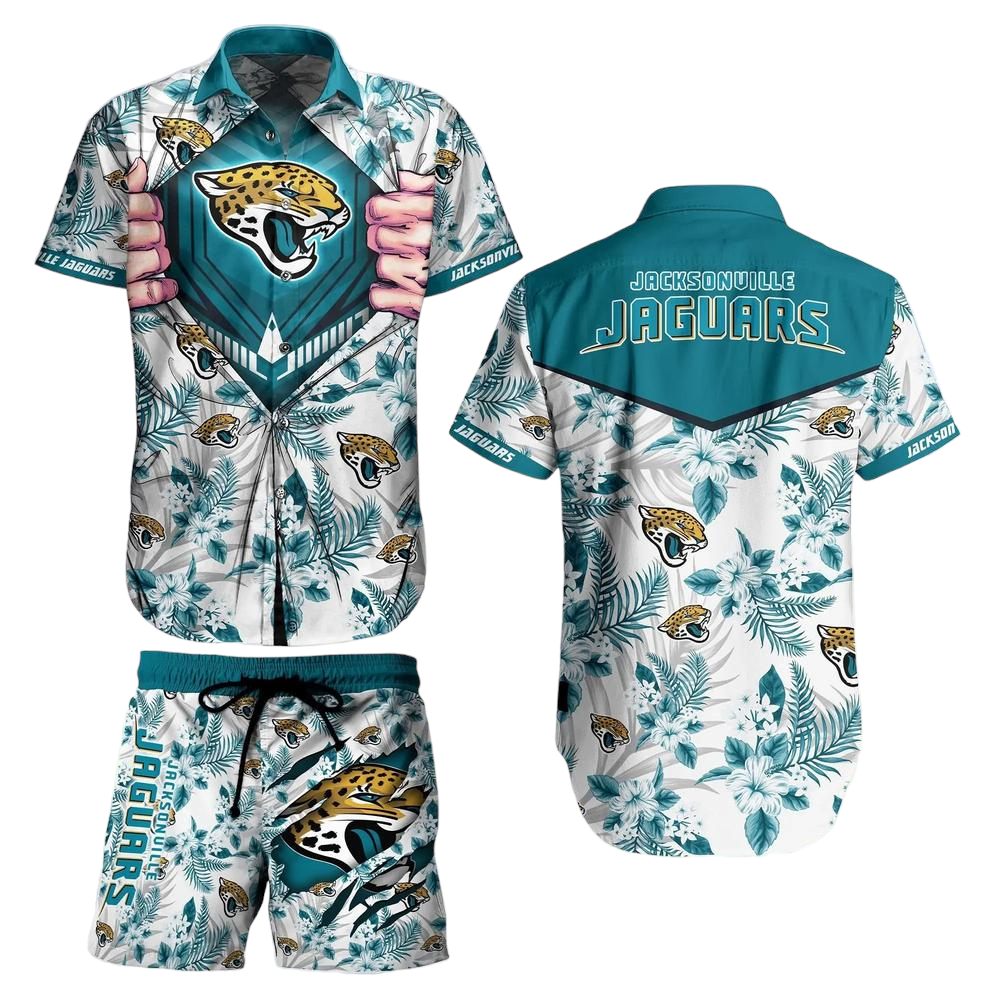 Jacksonville Jaguars Nfl Football Hawaiian Shirt And Short New Summer For Big Fans Gift For Men Women