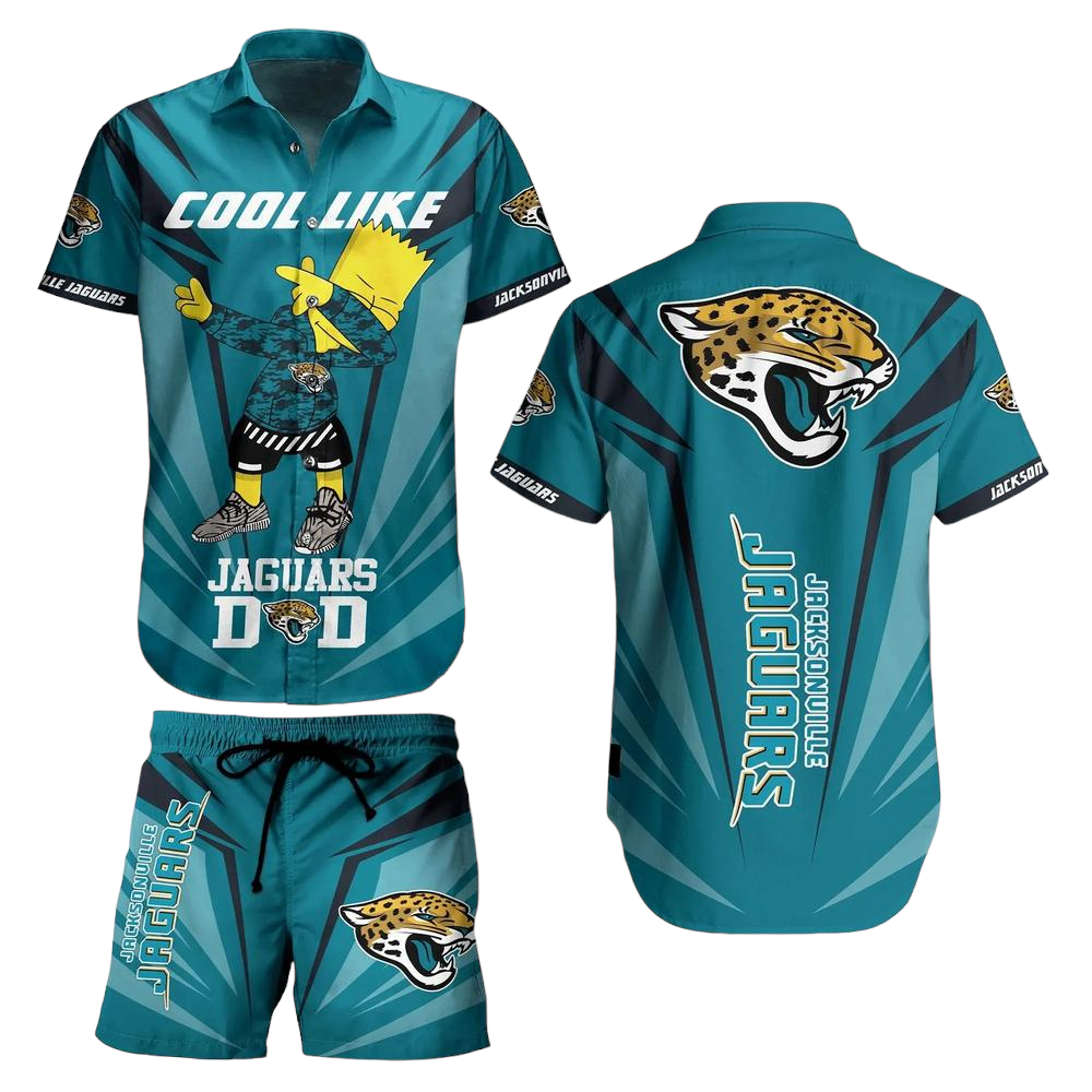 Jacksonville Jaguars Nfl Hawaiian Shirt And Short Bart Simpson Summer Perfect Gift For Fans Nfl