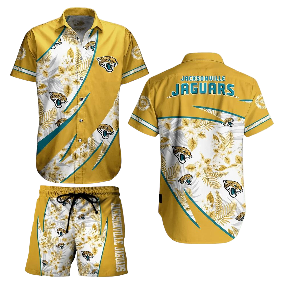 Jacksonville Jaguars Nfl Hawaiian Shirt And Short Style Tropical Graphic Summer For Awesome Fans
