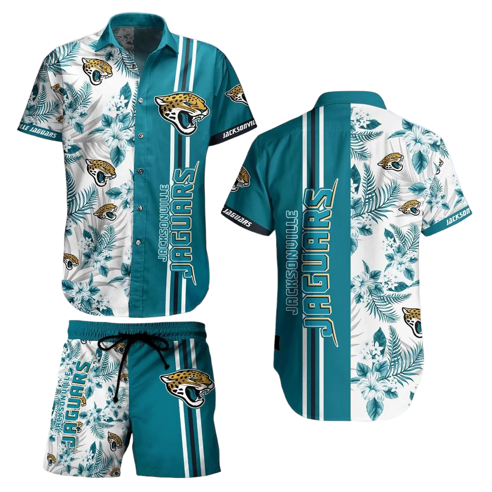 Jacksonville Jaguars Nfl Hawaiian Shirt Tropical Pattern Summer Shirt Style New Gift For Best Fan