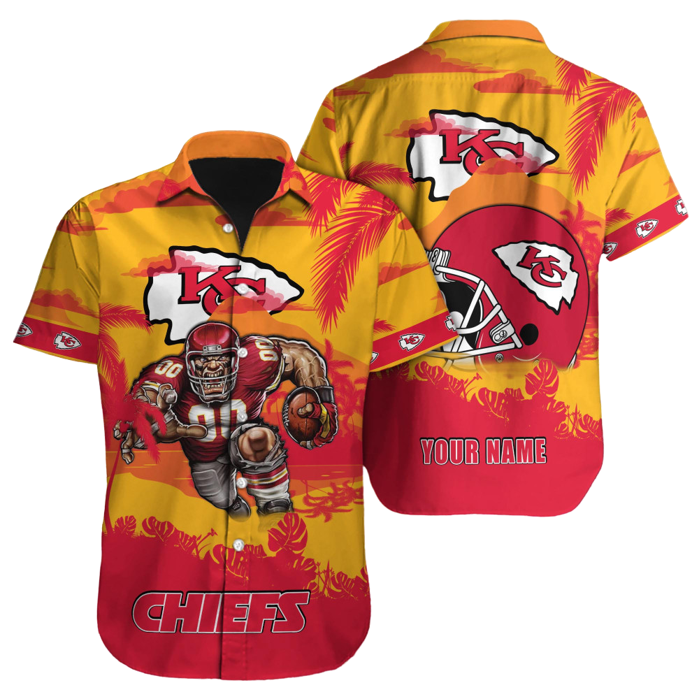 Kansas City Chiefs Hawaiian Shirt NFL Football Custom Hawaiian Shirt for Men Women Gift For Fans