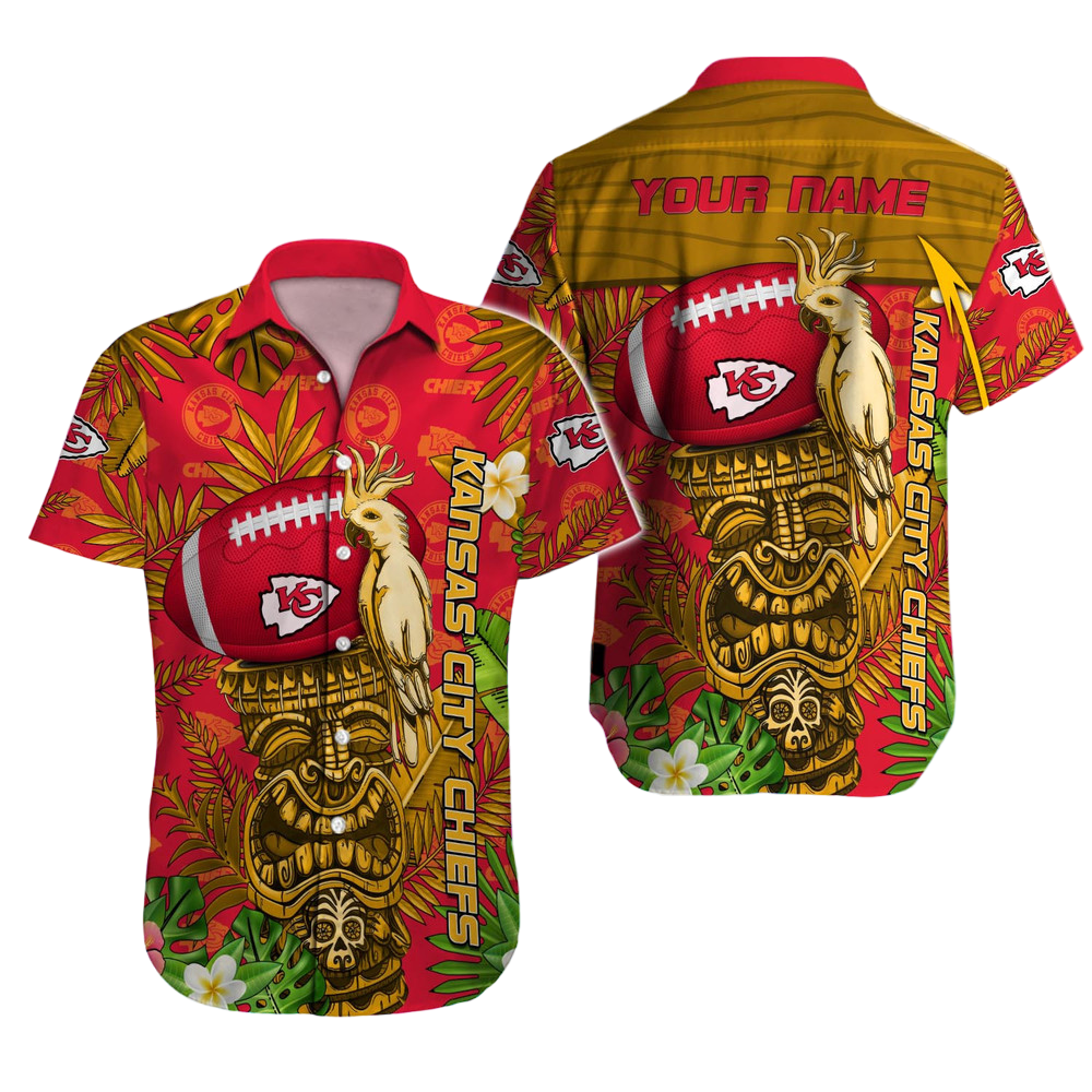 Kansas City Chiefs Hawaiian Shirt NFL Football Custom Hawaiian Shirt for Men Women Gift For Fans