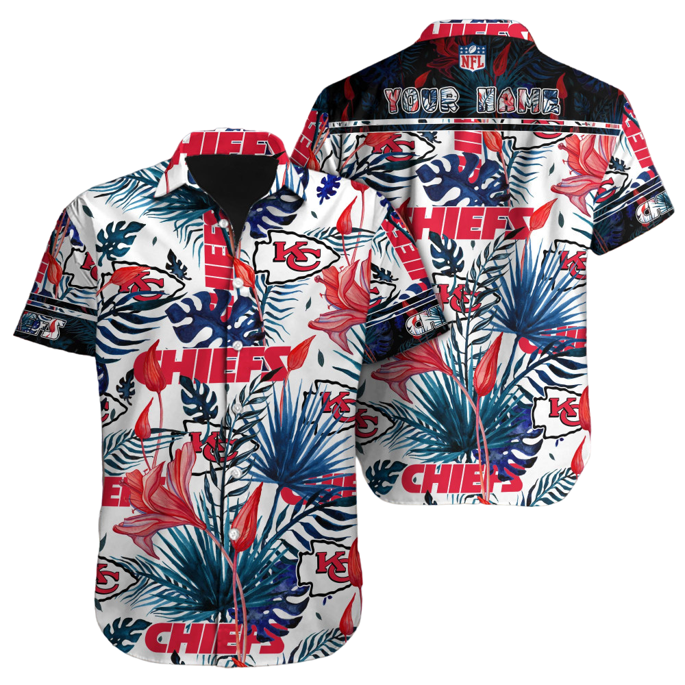 Kansas City Chiefs Hawaiian Shirt NFL Football Custom Hawaiian Shirt for Men Women Gift For Fans