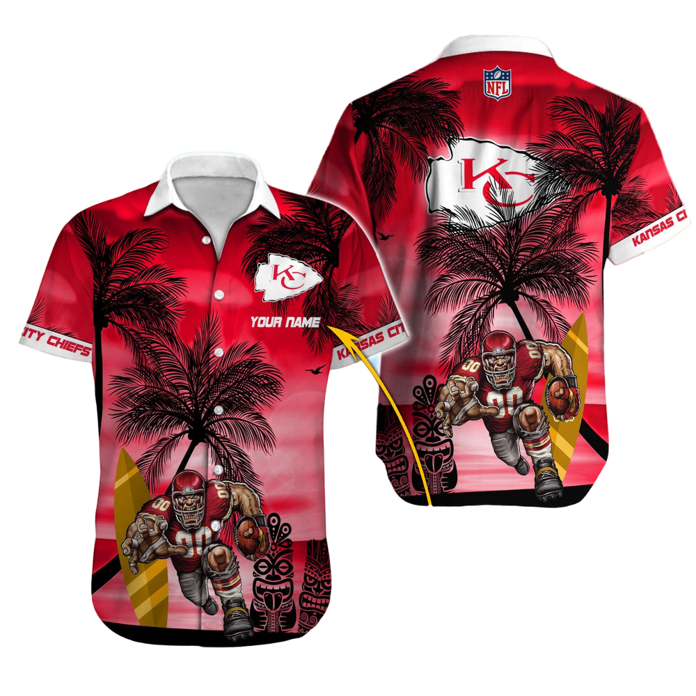 Kansas City Chiefs Hawaiian Shirt NFL Football Custom Hawaiian Shirt for Men Women Gift For Fans