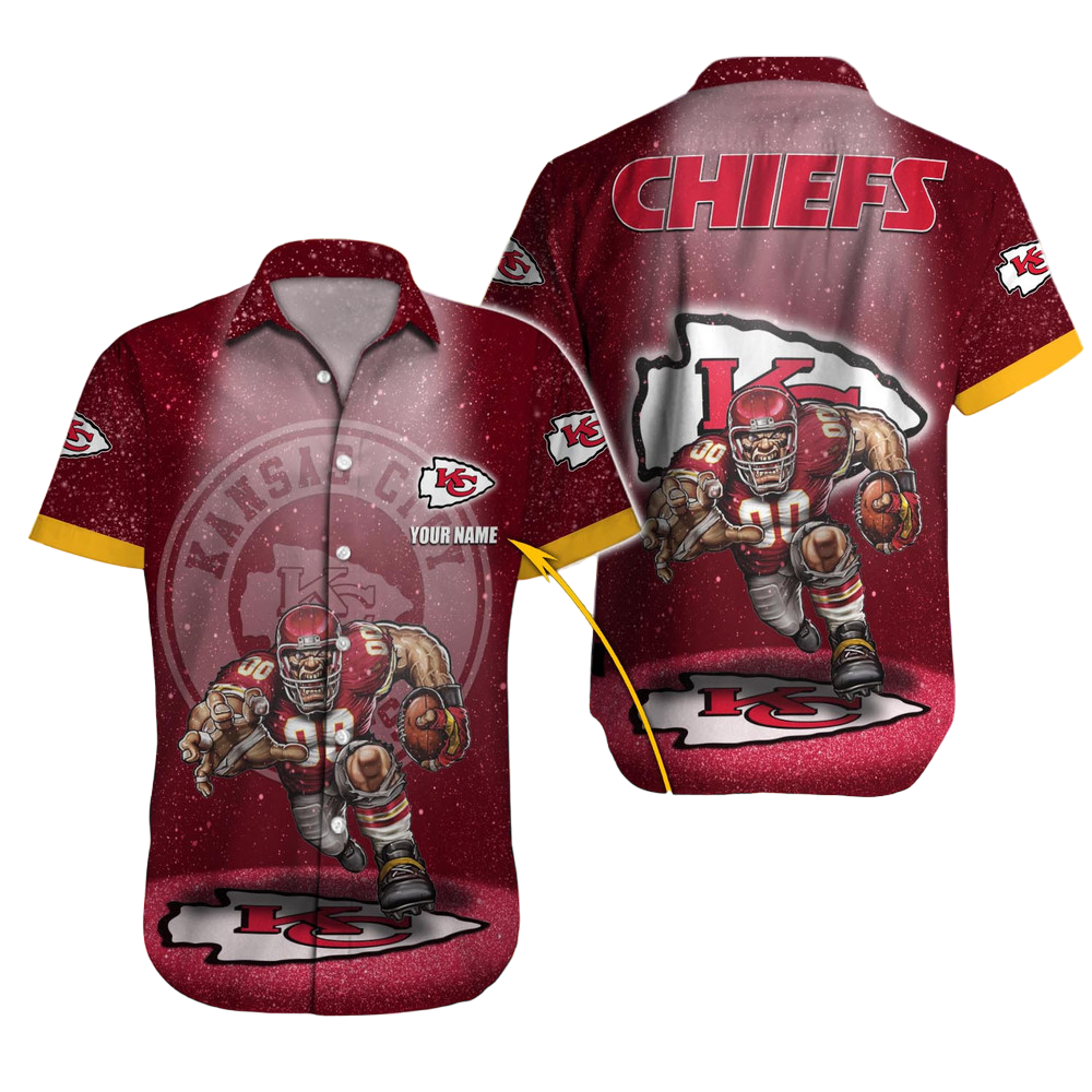 Kansas City Chiefs Hawaiian Shirt NFL Football Custom Hawaiian Shirt for Men Women Gift For Fans