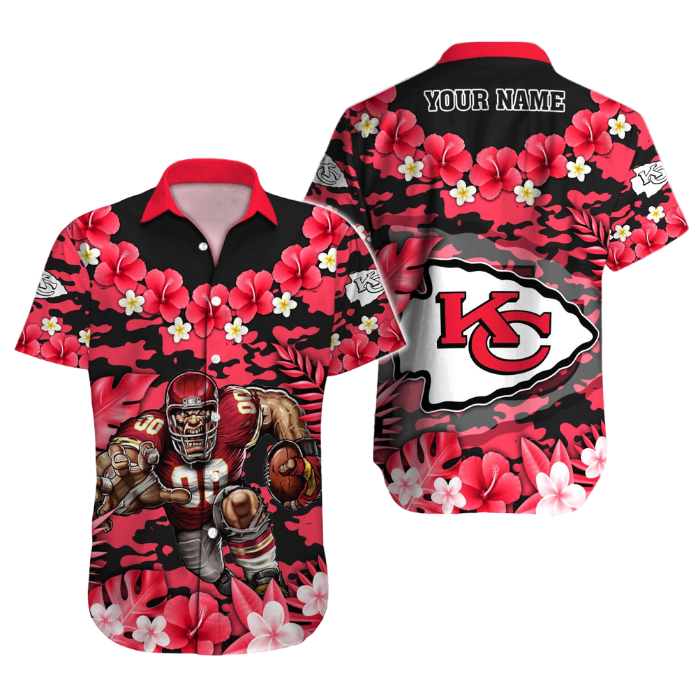 Kansas City Chiefs Hawaiian Shirt NFL Football Custom Hawaiian Shirt for Men Women Gift For Fans