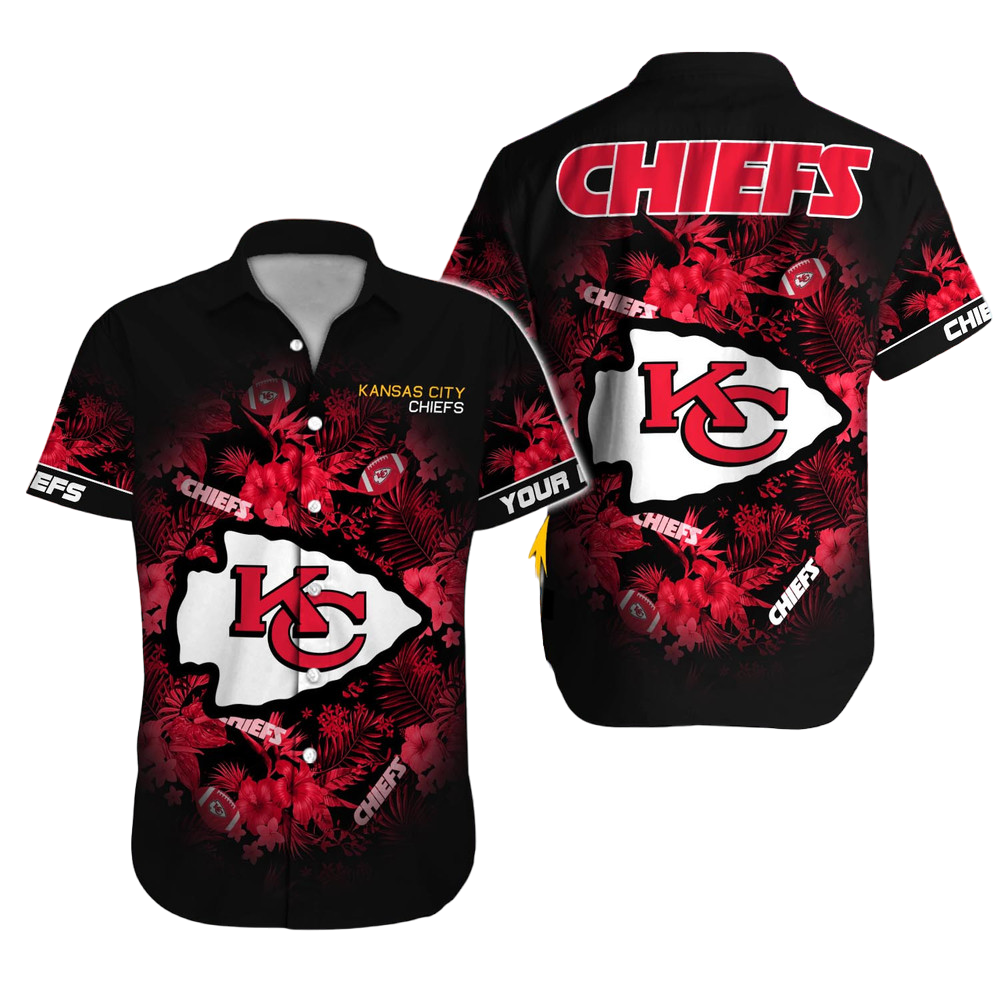 Kansas City Chiefs Hawaiian Shirt NFL Football Custom Hawaiian Shirt for Men Women Gift For Fans