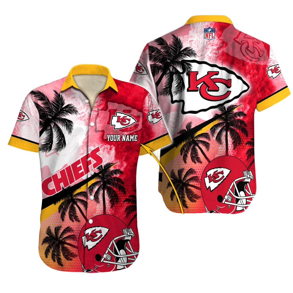 Kansas City Chiefs Hawaiian Shirt NFL Football Custom Hawaiian Shirt for Men Women Gift For Fans