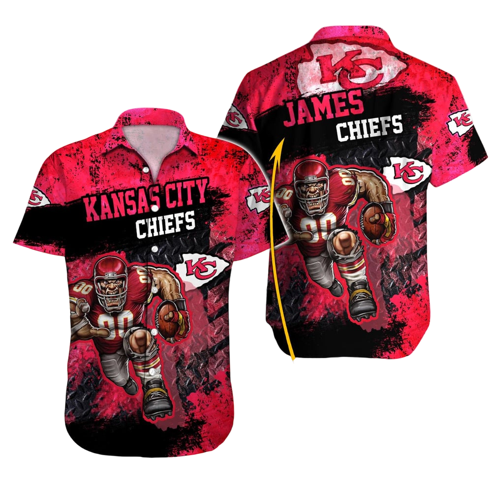 Kansas City Chiefs Hawaiian Shirt NFL Football Custom Hawaiian Shirt for Men Women Gift For Fans