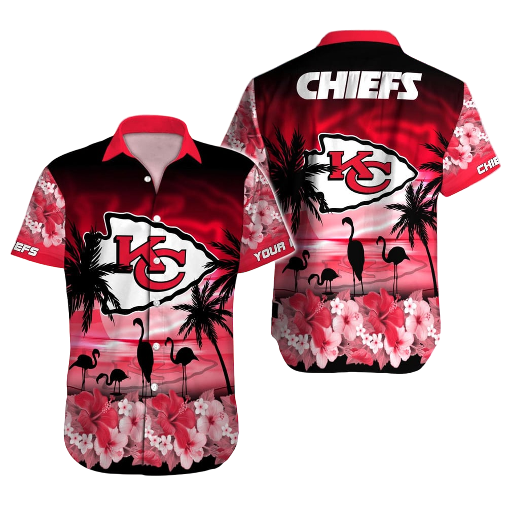 Kansas City Chiefs Hawaiian Shirt NFL Football Custom Hawaiian Shirt for Men Women Gift For Fans