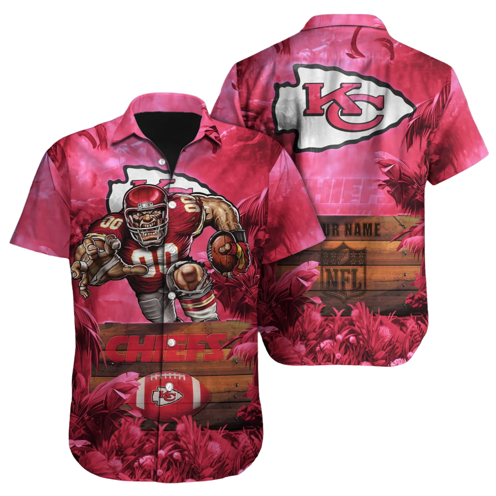 Kansas City Chiefs Hawaiian Shirt NFL Football Custom Hawaiian Shirt for Men Women Gift For Fans