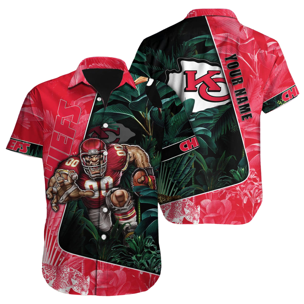 Kansas City Chiefs Hawaiian Shirt NFL Football Custom Hawaiian Shirt for Men Women Gift For Fans