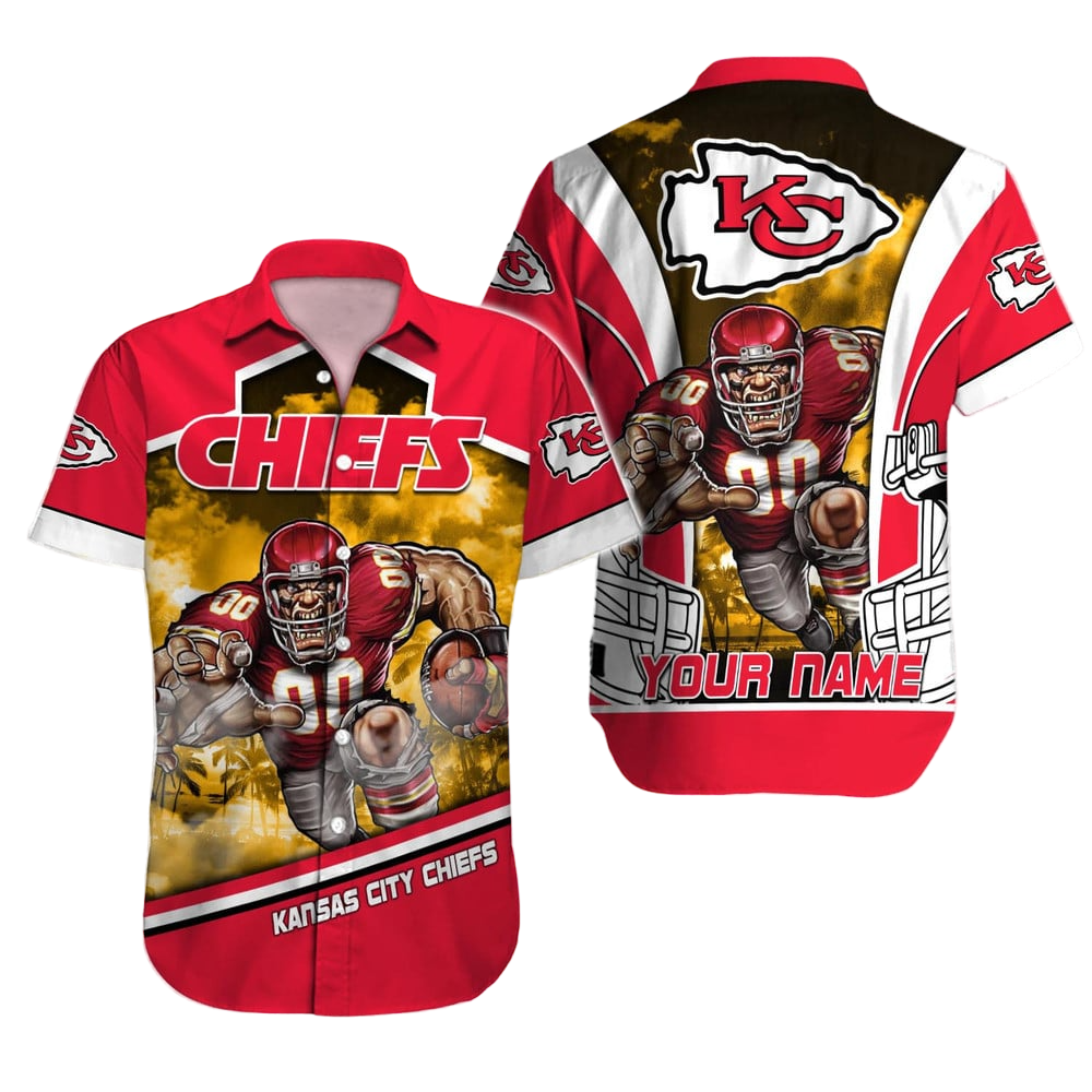 Kansas City Chiefs Hawaiian Shirt NFL Football Custom Hawaiian Shirt for Men Women Gift For Fans