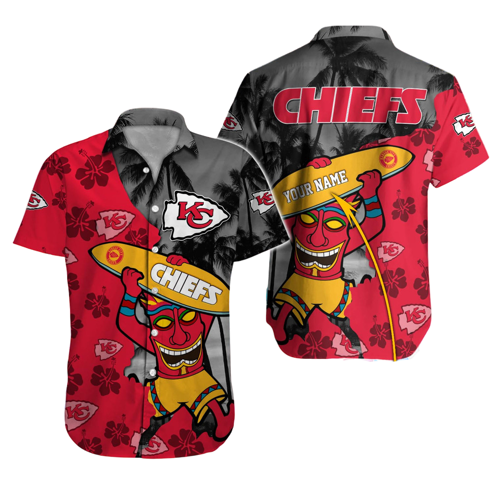 Kansas City Chiefs Hawaiian Shirt NFL Football Custom Hawaiian Shirt for Men Women Gift For Fans