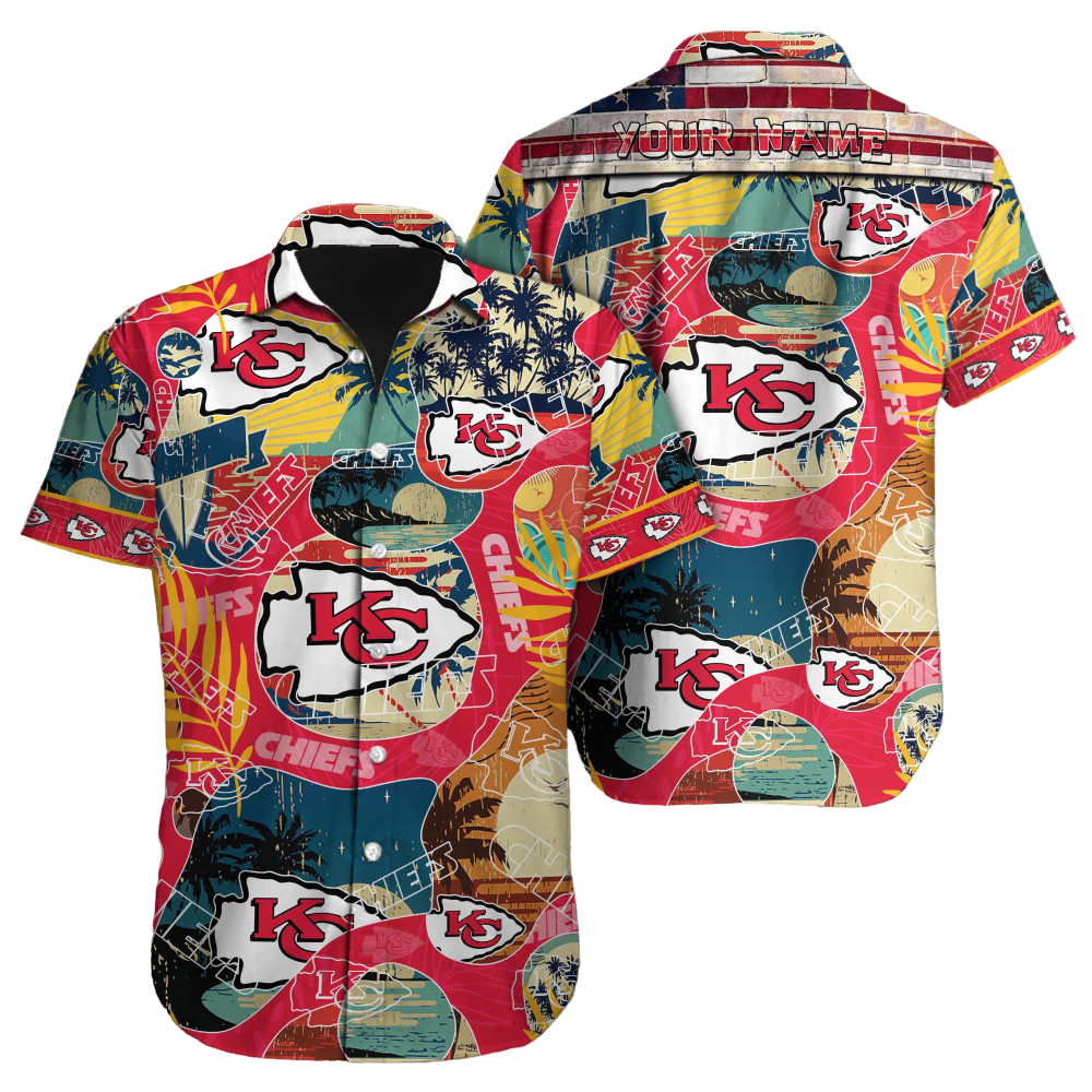 Kansas City Chiefs NFL NFL Football Custom Hawaiian Shirt for Men Women Gift For Fans