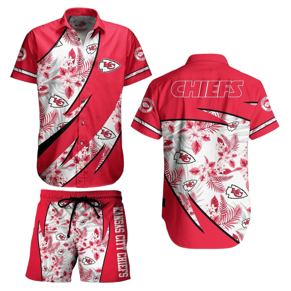 Kansas City Chiefs Nfl Hawaiian Shirt And Short Style Tropical Graphic Summer For Awesome Fans