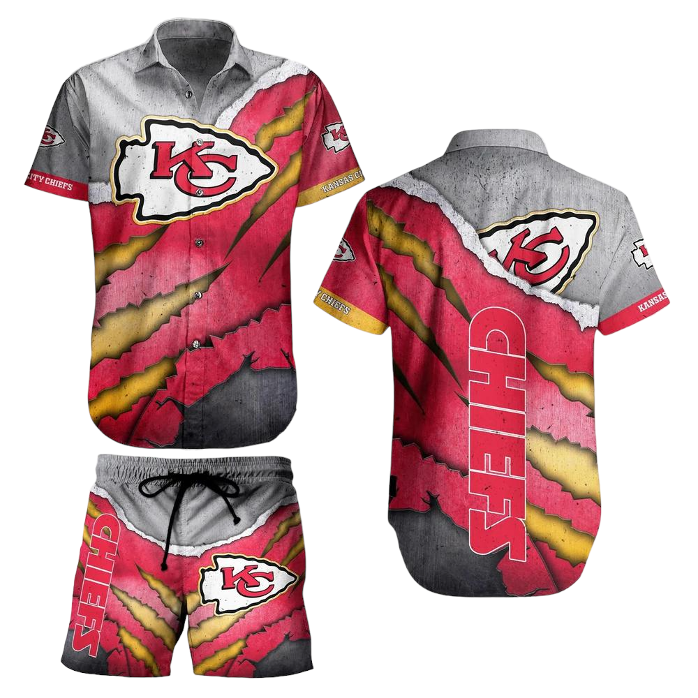 Kansas City Chiefs Nfl Hawaiian Shirt And Short Summer Vintage Beach Shirt For Your Loved Ones