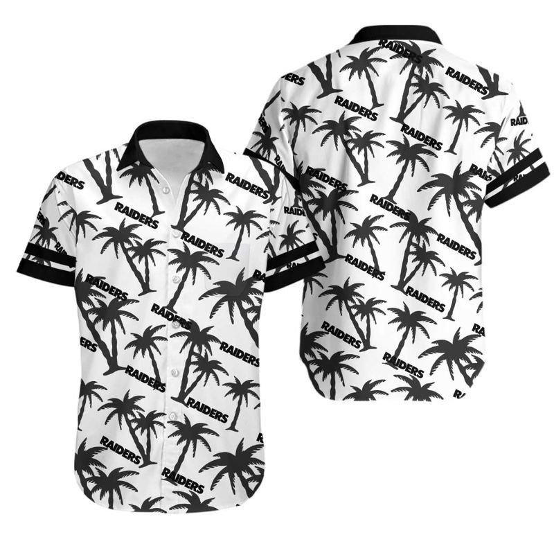 Las Vegas Raiders Coconut Tree NFL Gift For Fan Hawaiian Shirt Aloha Shirt for Men Women and Short