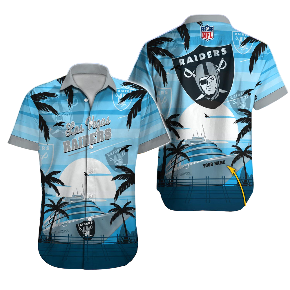 Las Vegas Raiders Hawaiian Shirt NFL Football Custom Hawaiian Shirt for Men Women Gift For Fans