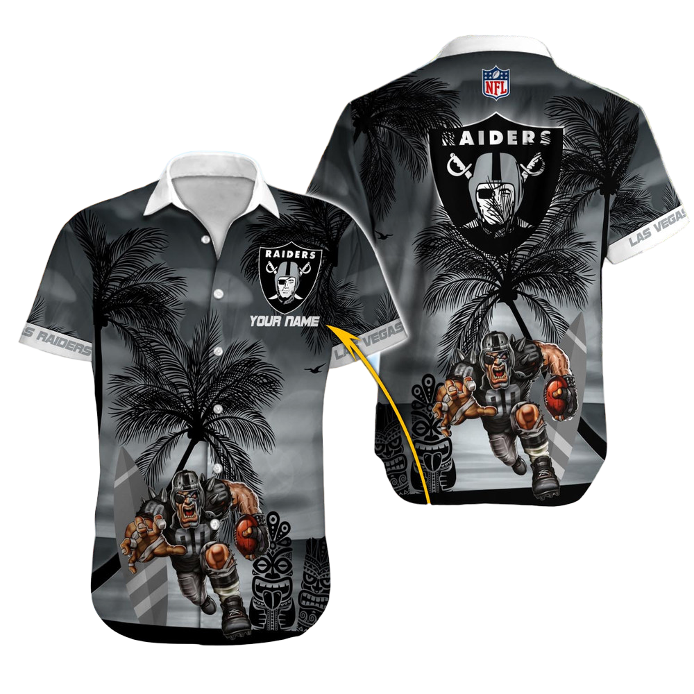 Las Vegas Raiders Hawaiian Shirt NFL Football Custom Hawaiian Shirt for Men Women Gift For Fans