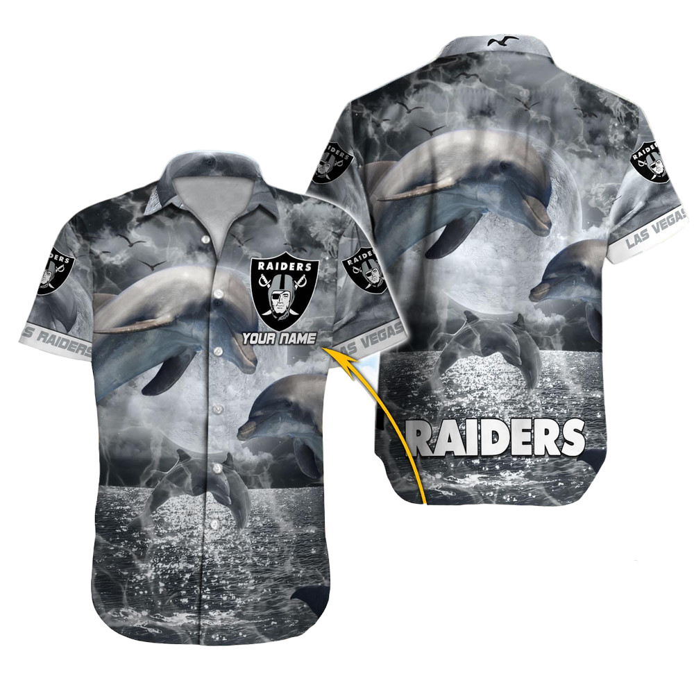 Las Vegas Raiders Hawaiian Shirt NFL Football Custom Hawaiian Shirt for Men Women Gift For Fans