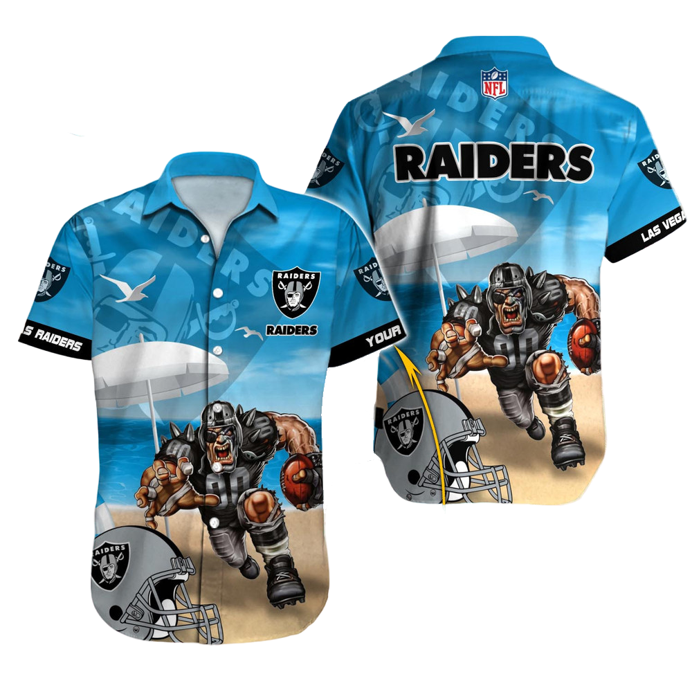 Las Vegas Raiders Hawaiian Shirt NFL Football Custom Hawaiian Shirt for Men Women Gift For Fans