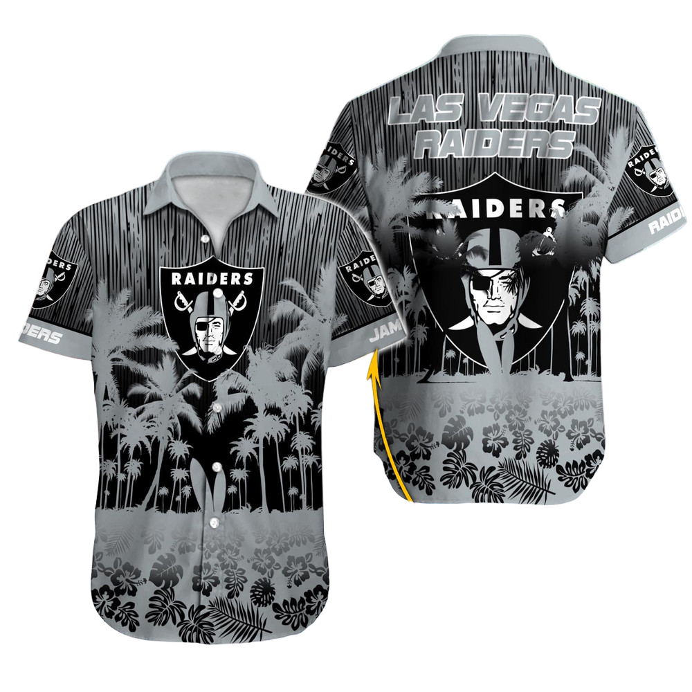 Las Vegas Raiders Hawaiian Shirt NFL Football Custom Hawaiian Shirt for Men Women Gift For Fans