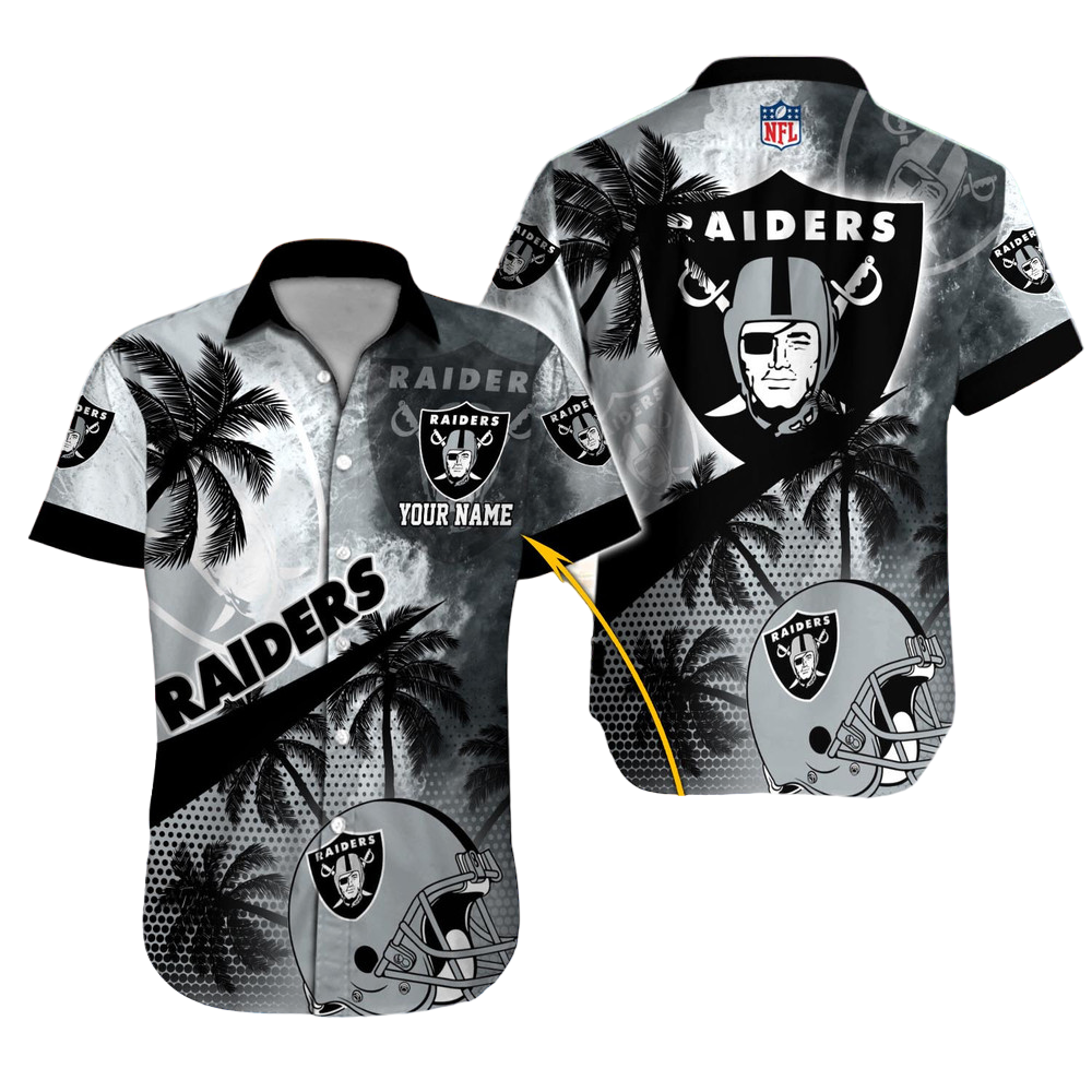 Las Vegas Raiders Hawaiian Shirt NFL Football Custom Hawaiian Shirt for Men Women Gift For Fans