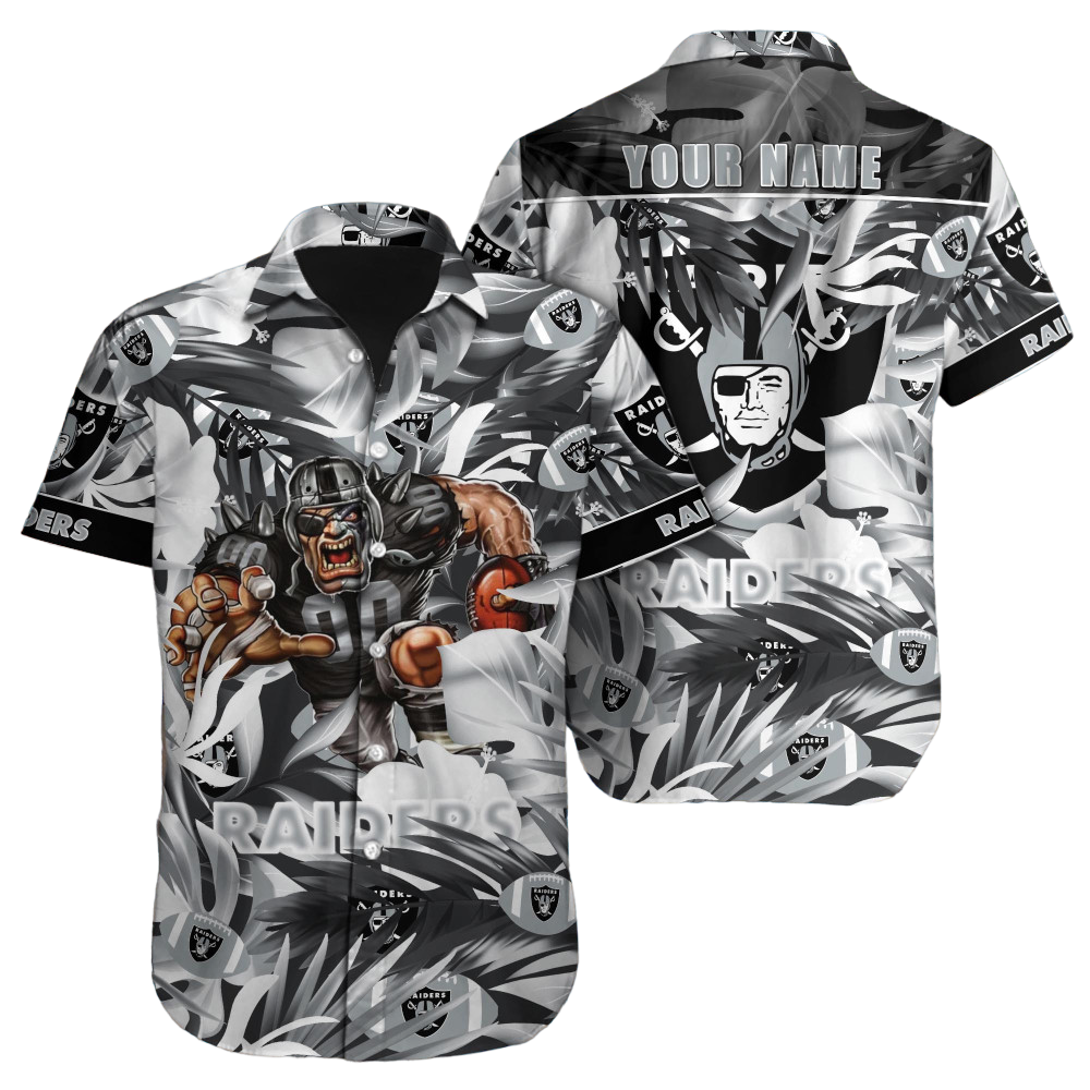 Las Vegas Raiders Hawaiian Shirt NFL Football Custom Hawaiian Shirt for Men Women Gift For Fans